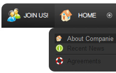 moderne horizontale mouseover in css 2010 Css Button Horizontal