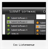 Websiten Listenmenue css drop down menu xt commerce