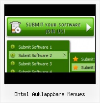 Horizontales Menue rollover template