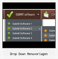 Drop Down Menu Horizontal web 2 0 navigation code