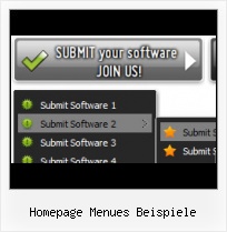 Menueleiste Vorlage tab menu mouseover