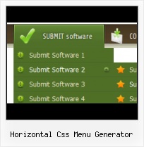 Webdesign Menue horizontales menu css