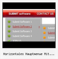 Horizontales Popup Menue steuerung html vorlage