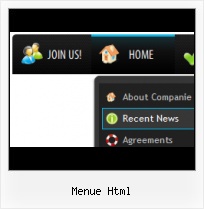 Menue Website Beispiele navigation mouseover horizontal css