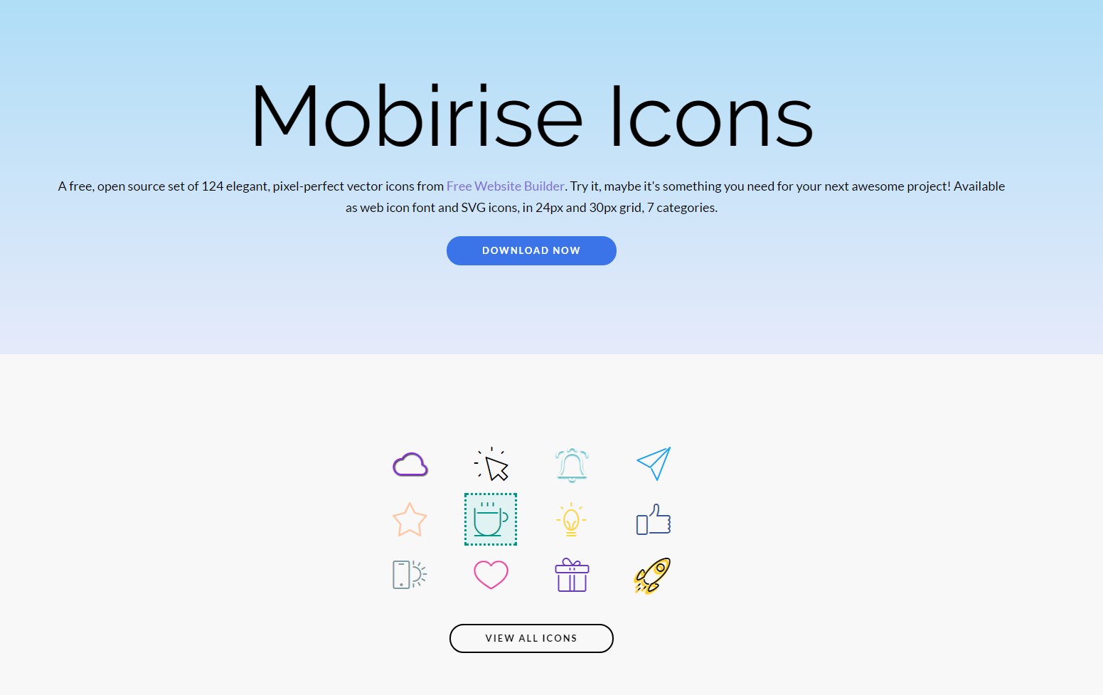 mobirise icons collection