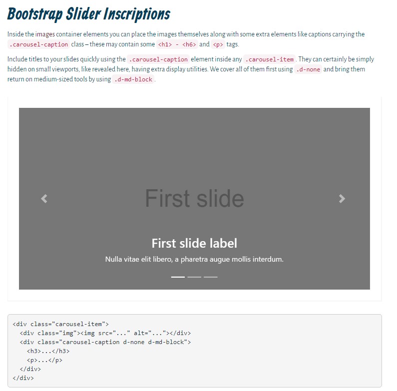  Slider Bootstrap 4 