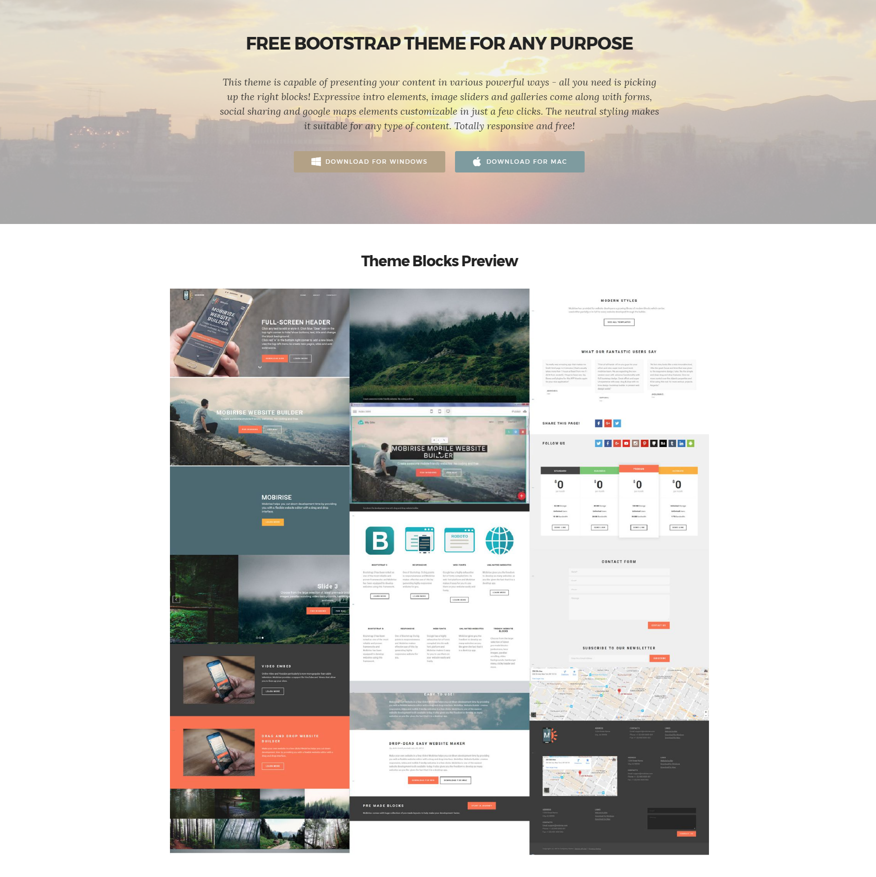 Free Bootstrap Themes