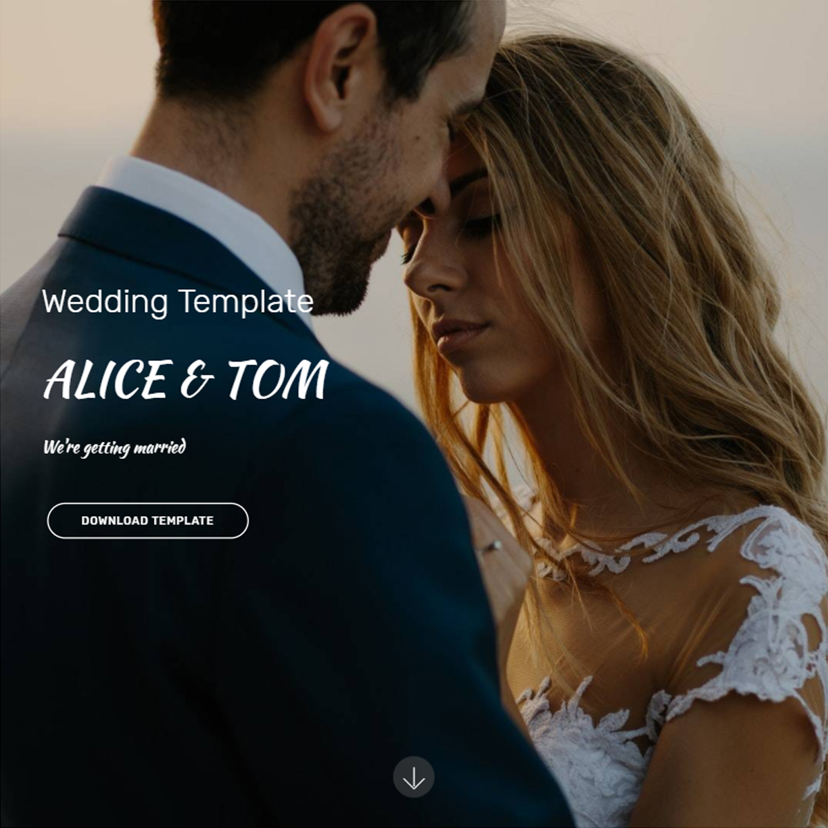 CSS3 Bootstrap Wedding Themes